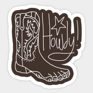 Howdy! Sticker